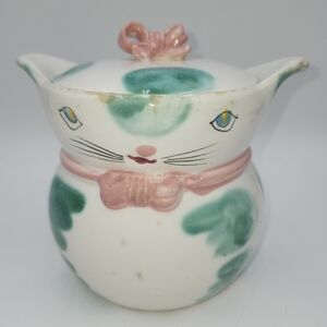 Rare Vintage Lipper Mann Ceramic Cookie Biscuit Jar Anthropomorphic canister